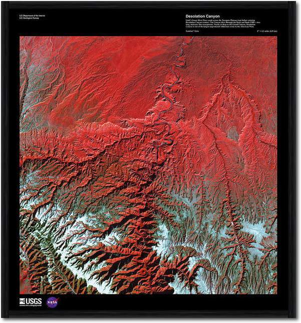 Desolation Canyon                von Landsat-7