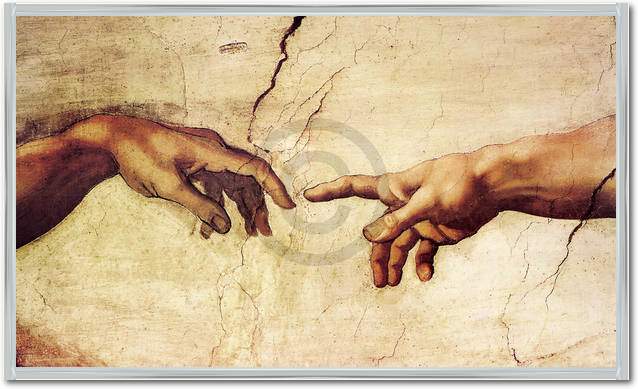 Die Erschaffung Adams            von Michelangelo