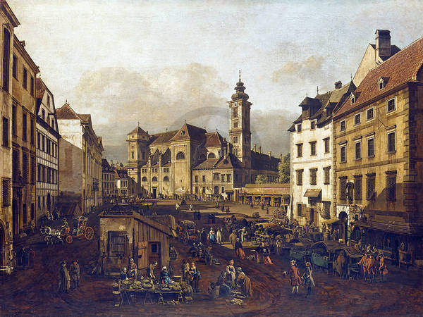 Die Freyung in Wien              von Canaletto
