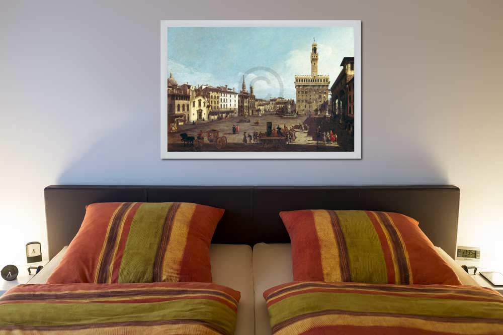 Die Piazza della Signorina in    von Canaletto