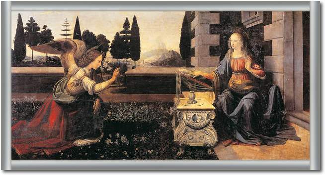 Die Verkündigung Mariae          von Leonardo Da Vinci