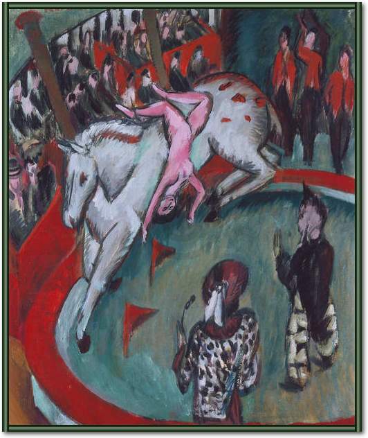 Die Zirkusreiterin               von Ernst Ludwig Kirchner