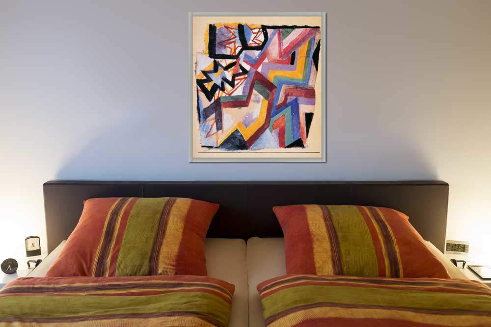 Farbige und grafische Winkel     von Paul Klee
