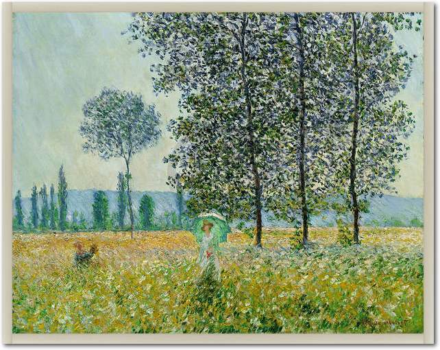 Felder im Frühling               von Claude Monet