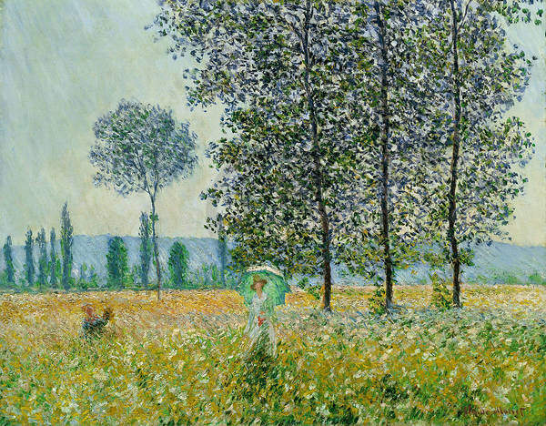Felder im Frühling               von Claude Monet