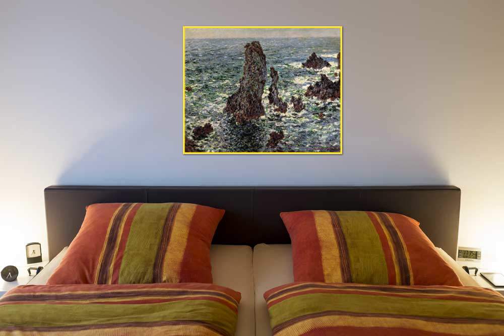 Felsen im Belle-Ile              von Claude Monet