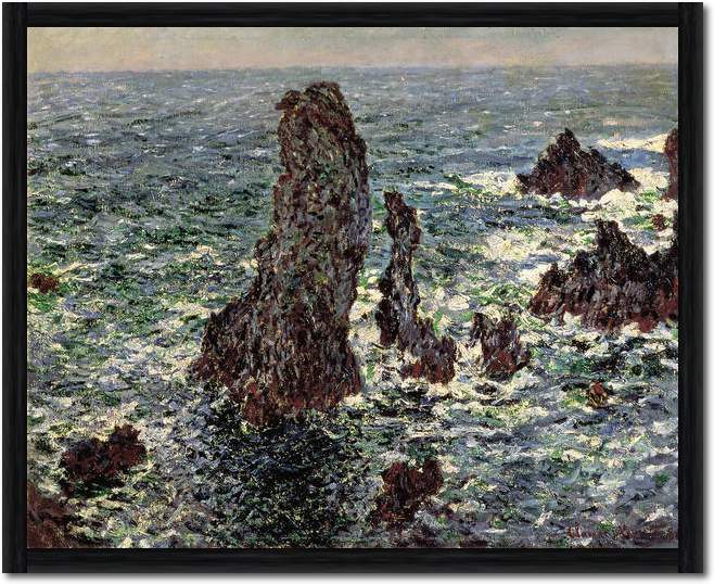 Felsen im Belle-Ile              von Claude Monet