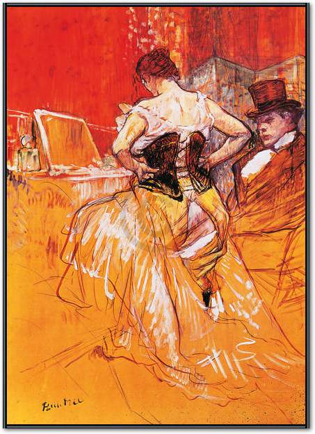 Femme, mettant son corset        von Henri De Toulouse-Laut