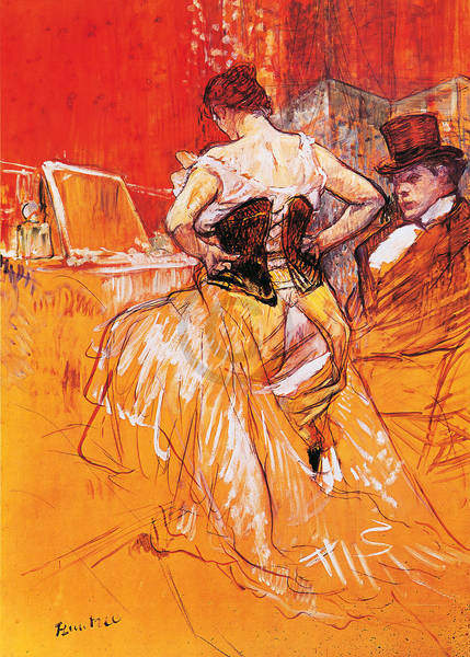 Femme, mettant son corset        von Henri De Toulouse-Laut