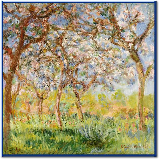 Frühling in Giverny              von Claude Monet