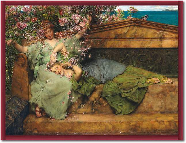 Im Rosengarten                   von Sir Lawrence Alma-Tadema
