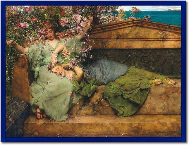 Im Rosengarten                   von Sir Lawrence Alma-Tadema