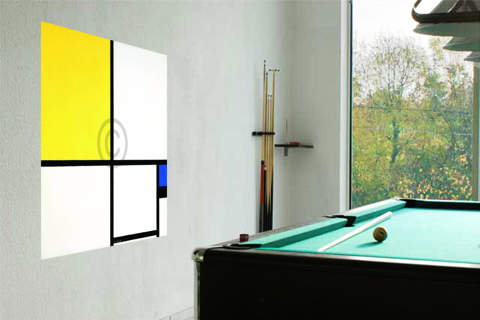 Komposition mit Blau und Gelb    von Piet Mondrian
