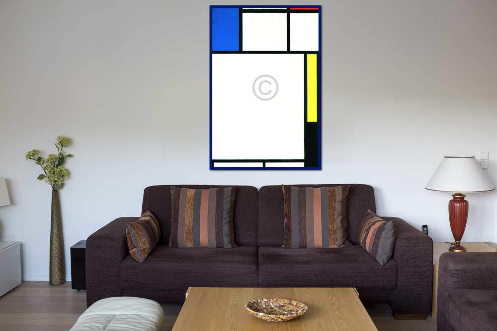 Komposition mit Blau, Rot, Gelb  von Piet Mondrian