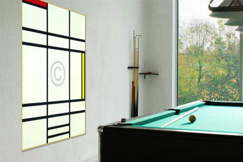 Komposition mit Weiß, Rot und .. von Piet Mondrian