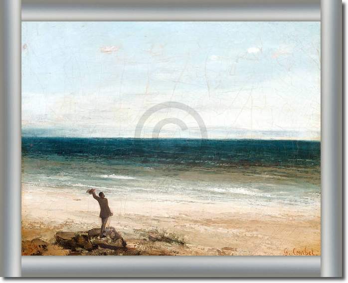 Le bord de mer à Palavas         von Gustave Courbet