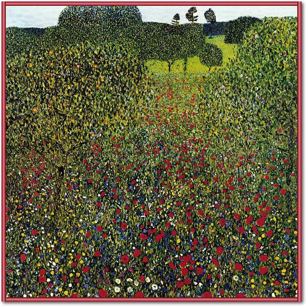 Mohnwiese                        von Gustav Klimt