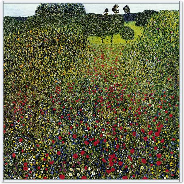 Mohnwiese                        von Gustav Klimt