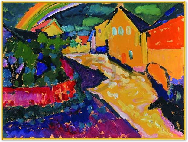 Murnau mit Regenbogen            von Wassily Kandinsky