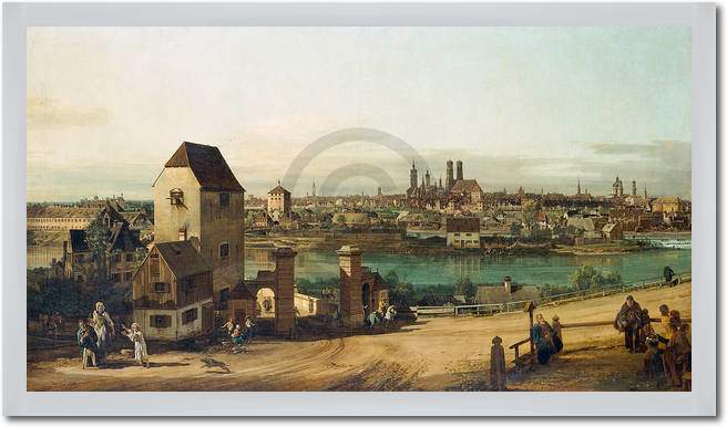 München, von Haidhausen aus      von Canaletto