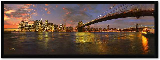 New York City at sunset          von John Xiong