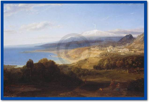 Taormina mit dem Aetna           von Carl Rottmann