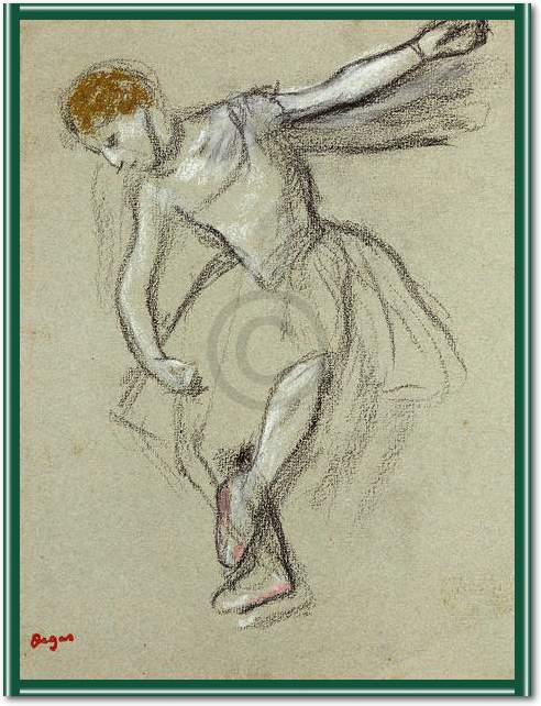 Tänzerin im Profil               von Edgar Degas
