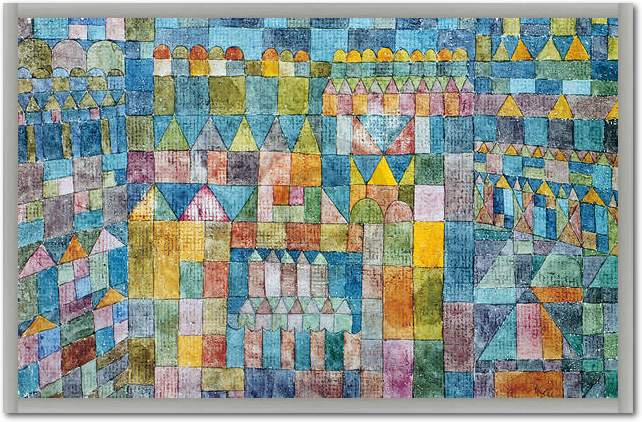 Tempelviertel von Pert           von Paul Klee