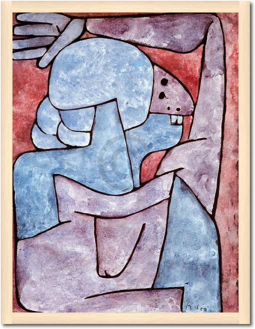 Verfluchende Frau                von Paul Klee