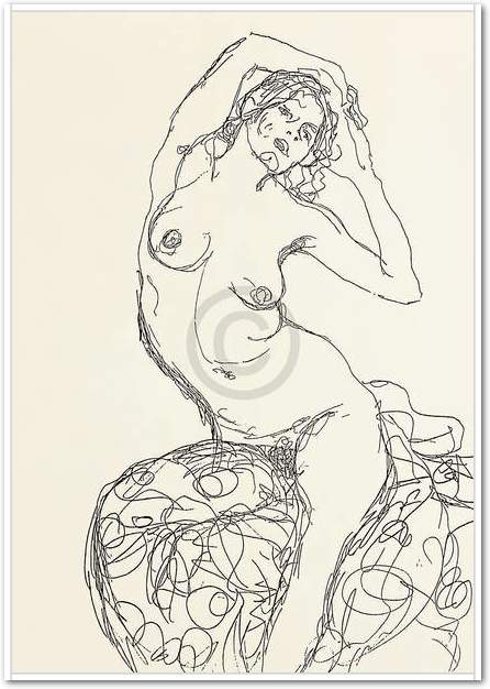 Weiblicher Akt                   von Gustav Klimt