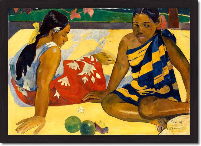 Zwei Frauen auf Tahiti           von Paul Gauguin