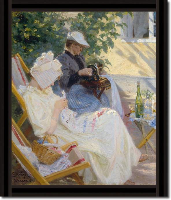 Zwei Frauen im Garten            von Peter Severin Krøyer