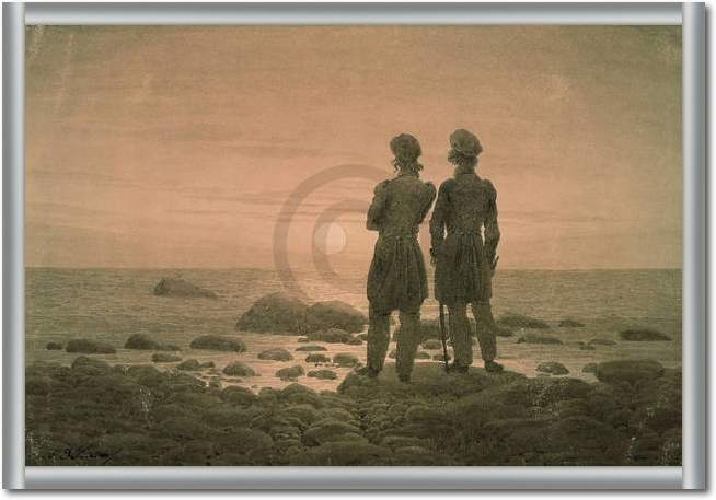 Zwei Männer am Strand            von Caspar David Friedrich
