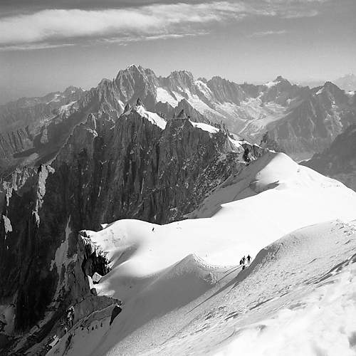 Descent to the Vallee Blanche, Chamonix von Dave Butcher