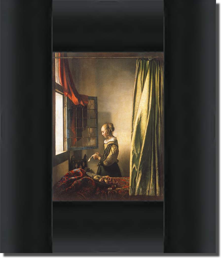 Briefleserin am offenen Fenster von Johannes Vermeer