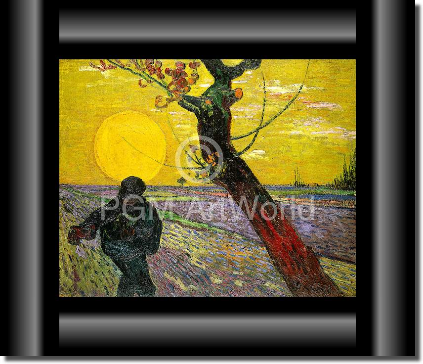 Sämann bei untergehender Sonne von Vincent van Gogh