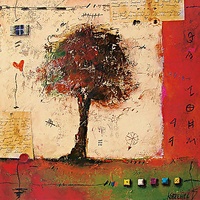 70cm x 70cm Tree II von KOBREHEL,SONJA