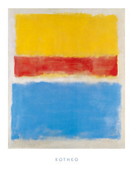 60cm x 80cm Untitled (Yellow-Red and Blue) von ROTHKO,MARK