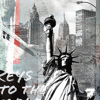 100cm x 100cm Statue of Liberty von Luger, Gery