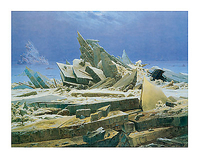 90cm x 70cm Das Eismeer von FRIEDRICH,CASPA