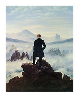 70cm x 90cm Der Wanderer im Nebelmeer von FRIEDRICH,CASPA