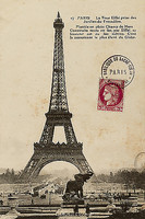 60cm x 90cm Paris 1900 von Wild Apple Portfolio, 