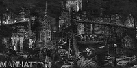 100cm x 50cm Manhattan von CLARKE,JOHN