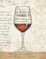 110cm x 140cm Wine by the Glass I von Brissonnet, Daphne