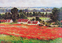 100cm x 70cm Field of Poppies von MONET,CLAUDE
