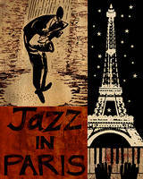 80cm x 100cm Jazz After Nightfall von Global Art Studios