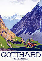 70cm x 100cm Gotthard, Schweiz von Emil Cardinaux