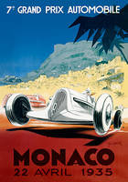 70cm x 100cm Monaco, 22. Avril 1935 von Geo Ham