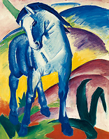 70cm x 90cm Blaues Pferd I von MARC,FRANZ