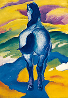 70cm x 100cm Blaues Pferd II von MARC,FRANZ